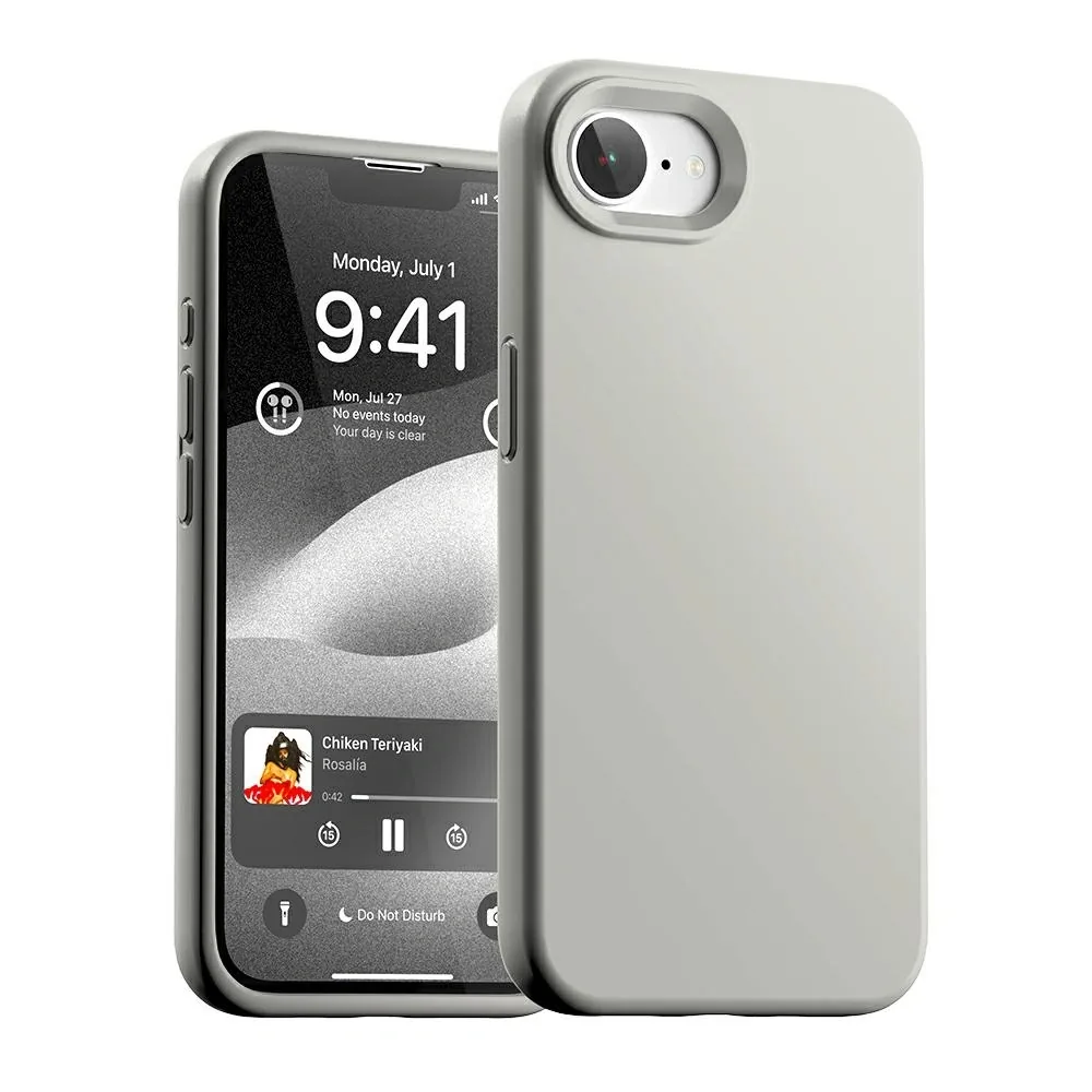 Kryt Mercury Silicone Case Apple iPhone 17e / 16e stone