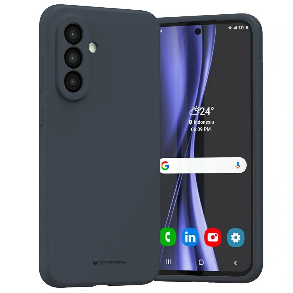 Kryt Mercury Silicone Case Samsung Galaxy A36 navy blue