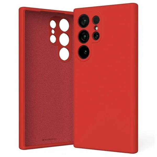 Kryt Mercury Silicone Case Samsung Galaxy S24 Ultra red