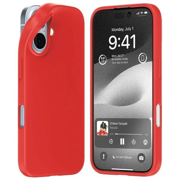 Kryt Mercury Soft Case Apple iPhone 16 red