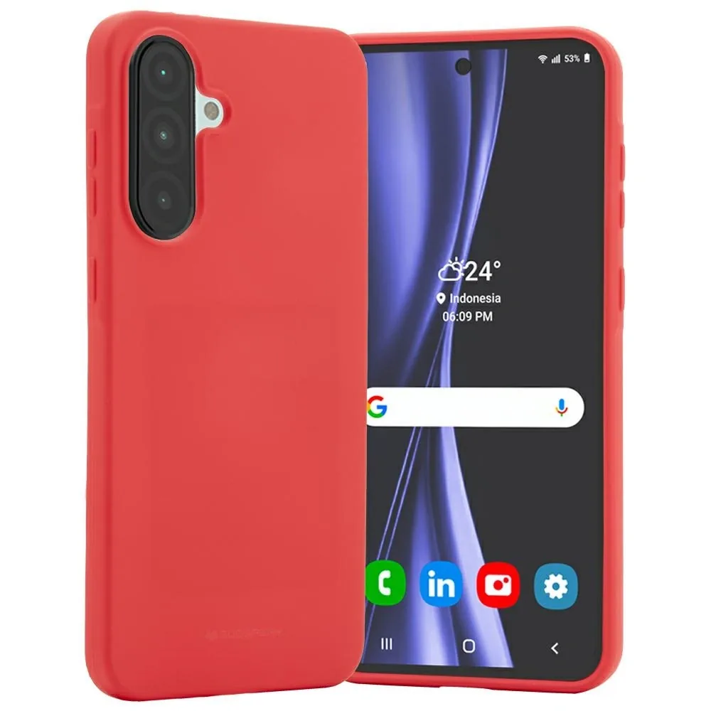 Kryt Mercury Soft Case Samsung Galaxy A56 red