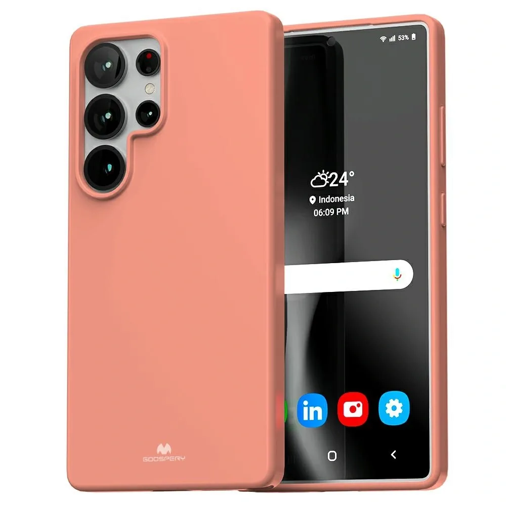 Kryt Mercury Soft Case Samsung Galaxy S25 Ultra pink