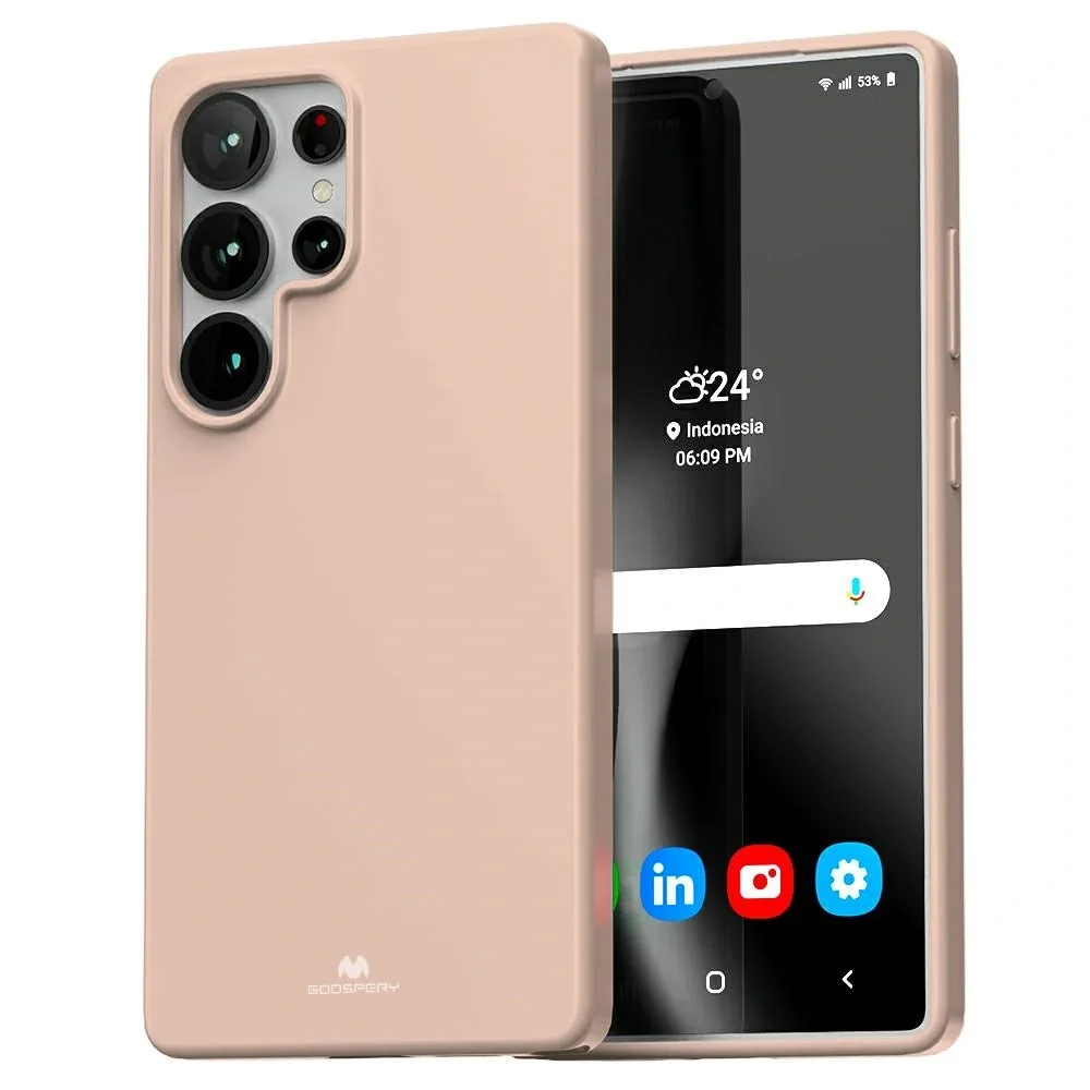 Kryt Mercury Soft Case Samsung Galaxy S25 Ultra pink sandy