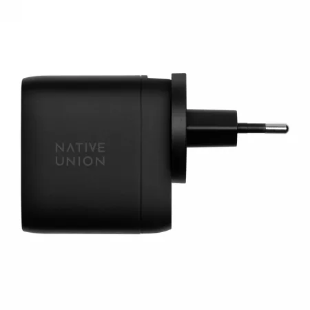 Síťová nabíječka Native Union Fast GaN Charger 67W 2xUSB-C PD + adapter US/UK/EU included (black)
