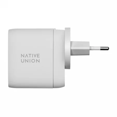 Síťová nabíječka Native Union Fast GaN Charger 67W 2xUSB-C PD + adapter US/UK/EU included (white)