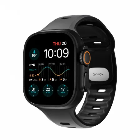 NOMAD Tempo Band Apple Watch 49mm z FKM (black)