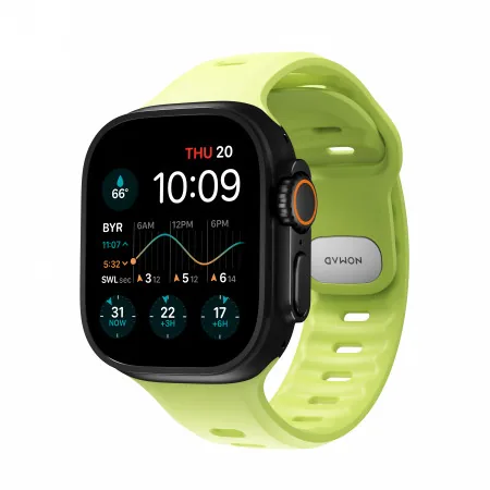 NOMAD Tempo Band Apple Watch 49mm z FKM (lumen)