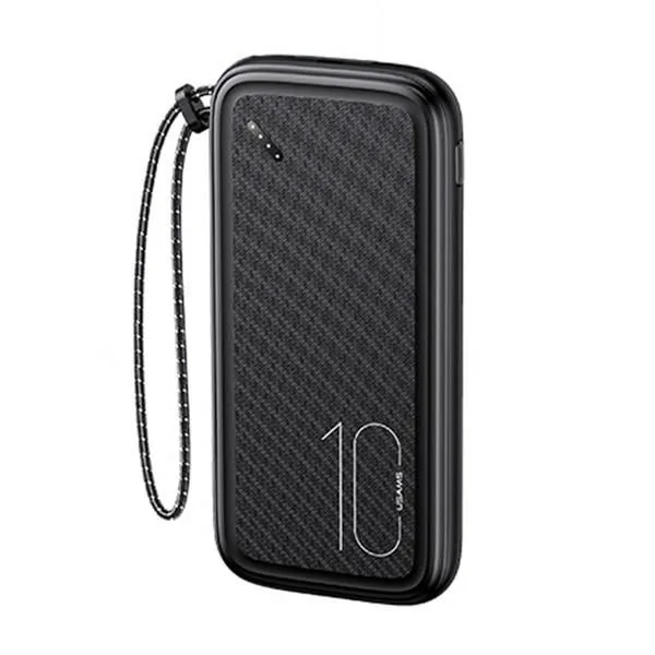 Powerbank USAMS PB56 10000mAh 2xUSB/USB-C/microUSB Fast Charge black (US-CD150)