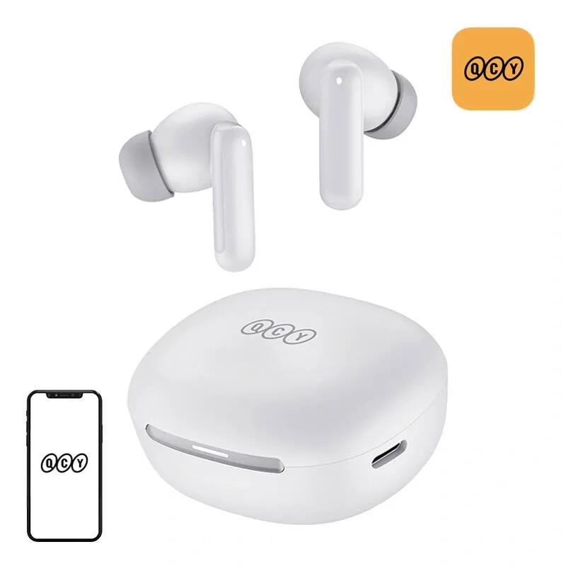 Sluchátka QCY MeloBuds HT16 TWS Bluetooth 5.4 HFP, A2DP, AVRCP IPX4 wireless in-ear  (white)