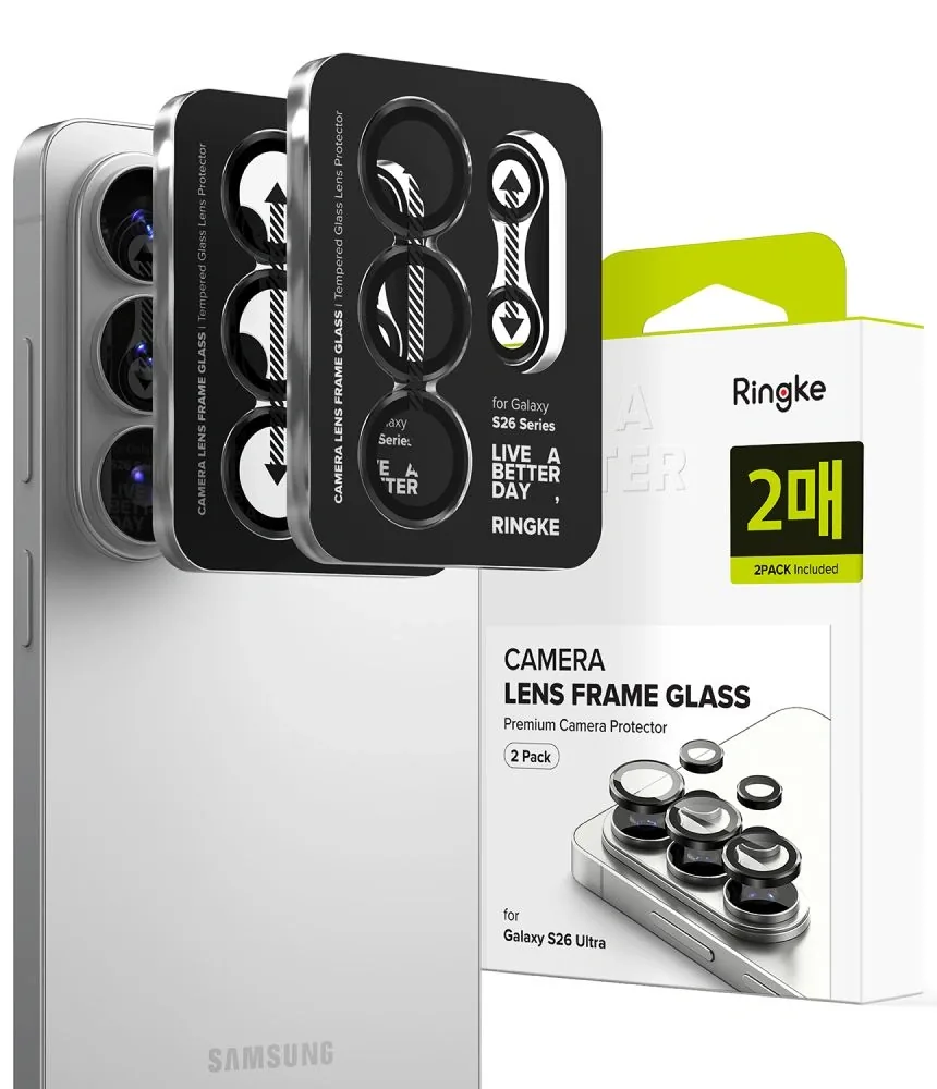 Kryt Ringke Camera Frame Protector Samsung Galaxy S26 Ultra Black [2 PACK]