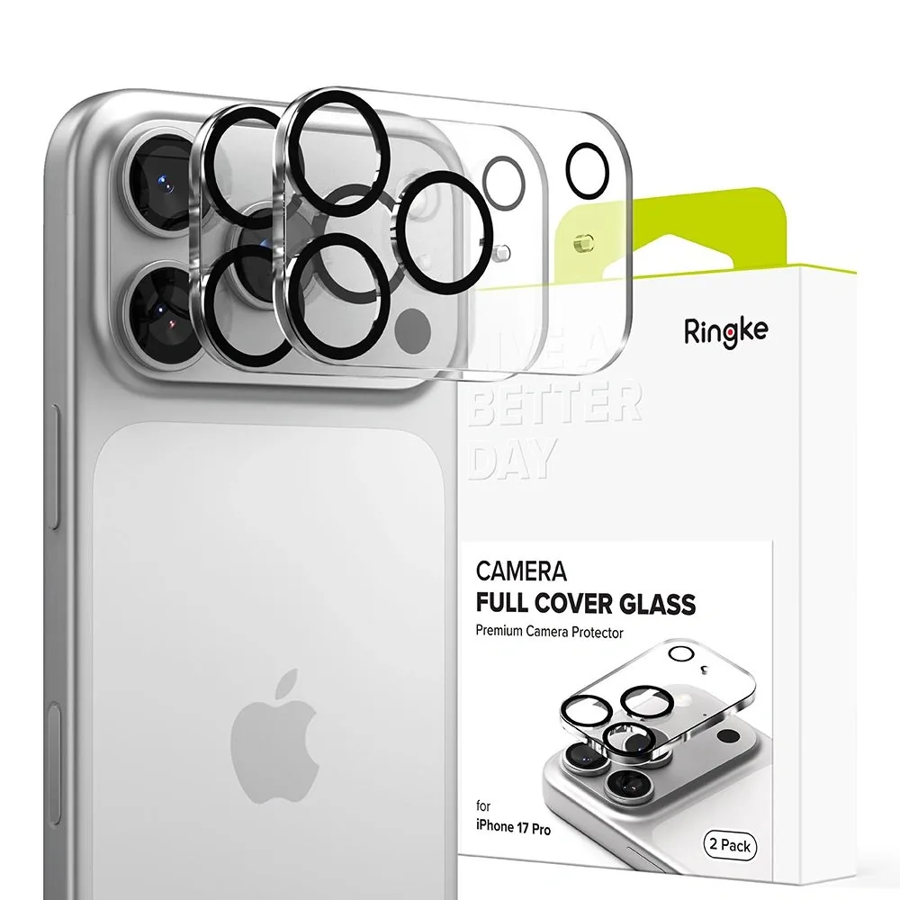 Kryt Ringke Camera Full Cover Apple iPhone 17 Pro Black [2 PACK]
