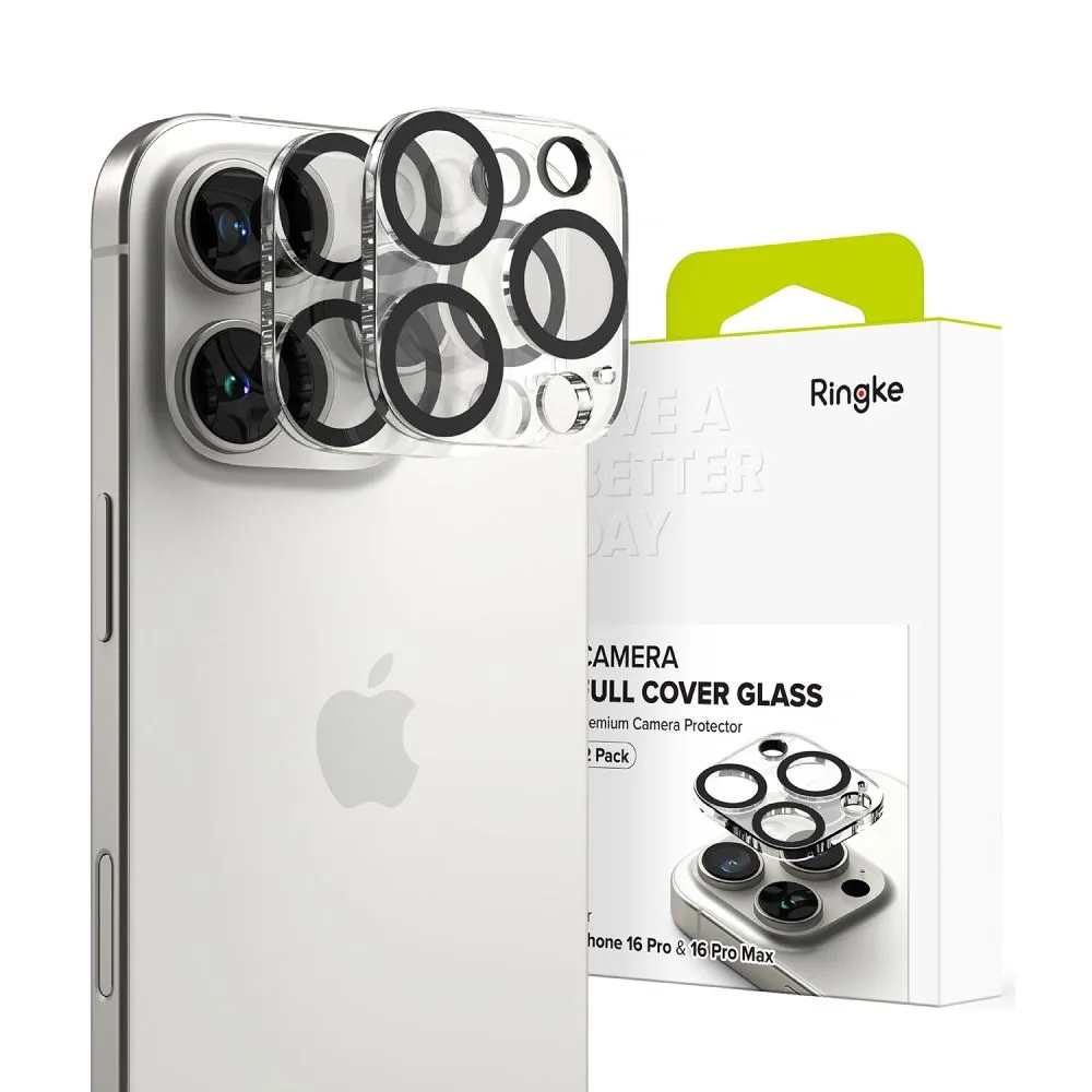 Kryt Ringke Camera Protector Apple iPhone 16 Pro / 16 Pro Max Clear [2 PACK]