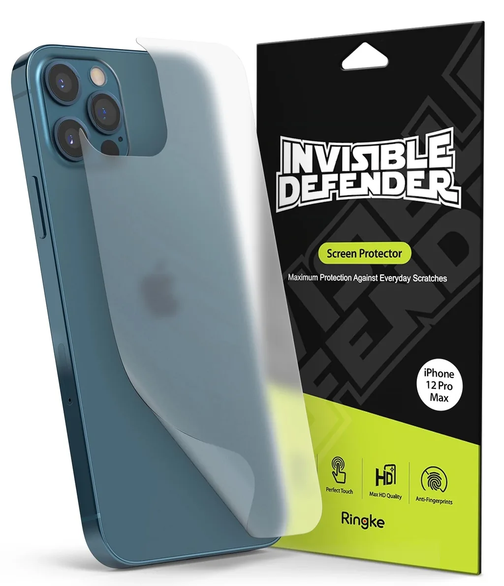 Kryt Ringke Invisible Defender Back Protector Matte Apple iPhone 12 Pro Max [2 PACK]