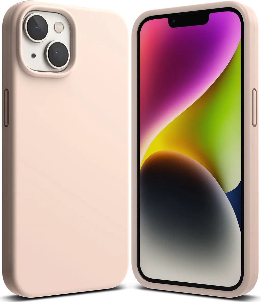 Kryt Ringke Silicone Apple iPhone 14 Plus / 15 Plus Pink Sand