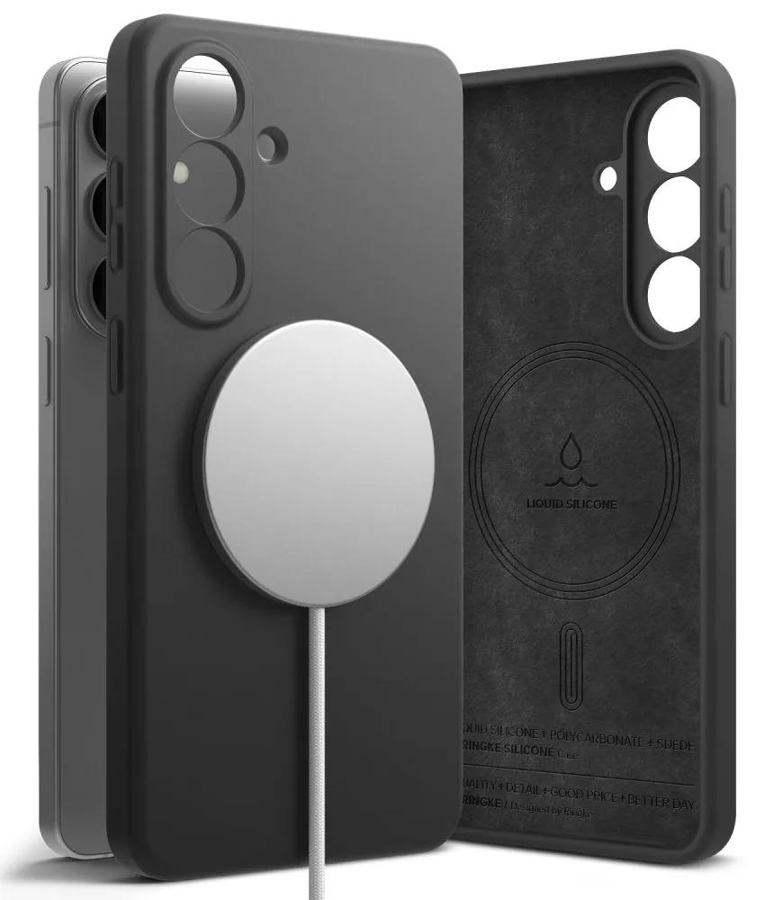 Kryt Ringke Silicone Magnetic MagSafe Samsung Galaxy S26+ Plus Black