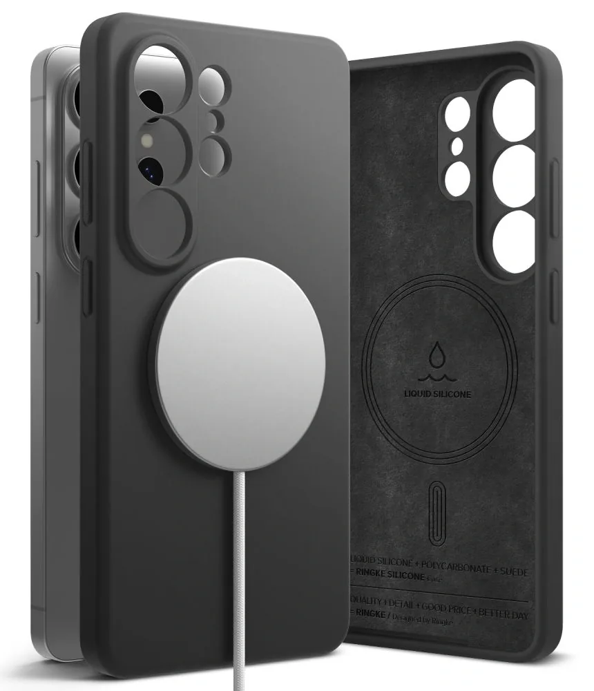 Kryt Ringke Silicone Magnetic MagSafe Samsung Galaxy S26 Ultra Black