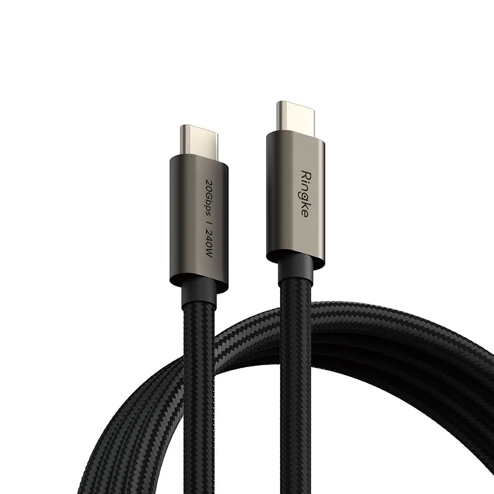 Ringke USB-C / USB-C 3.2 Gen 2x2 cable PD 240W 200cm Black