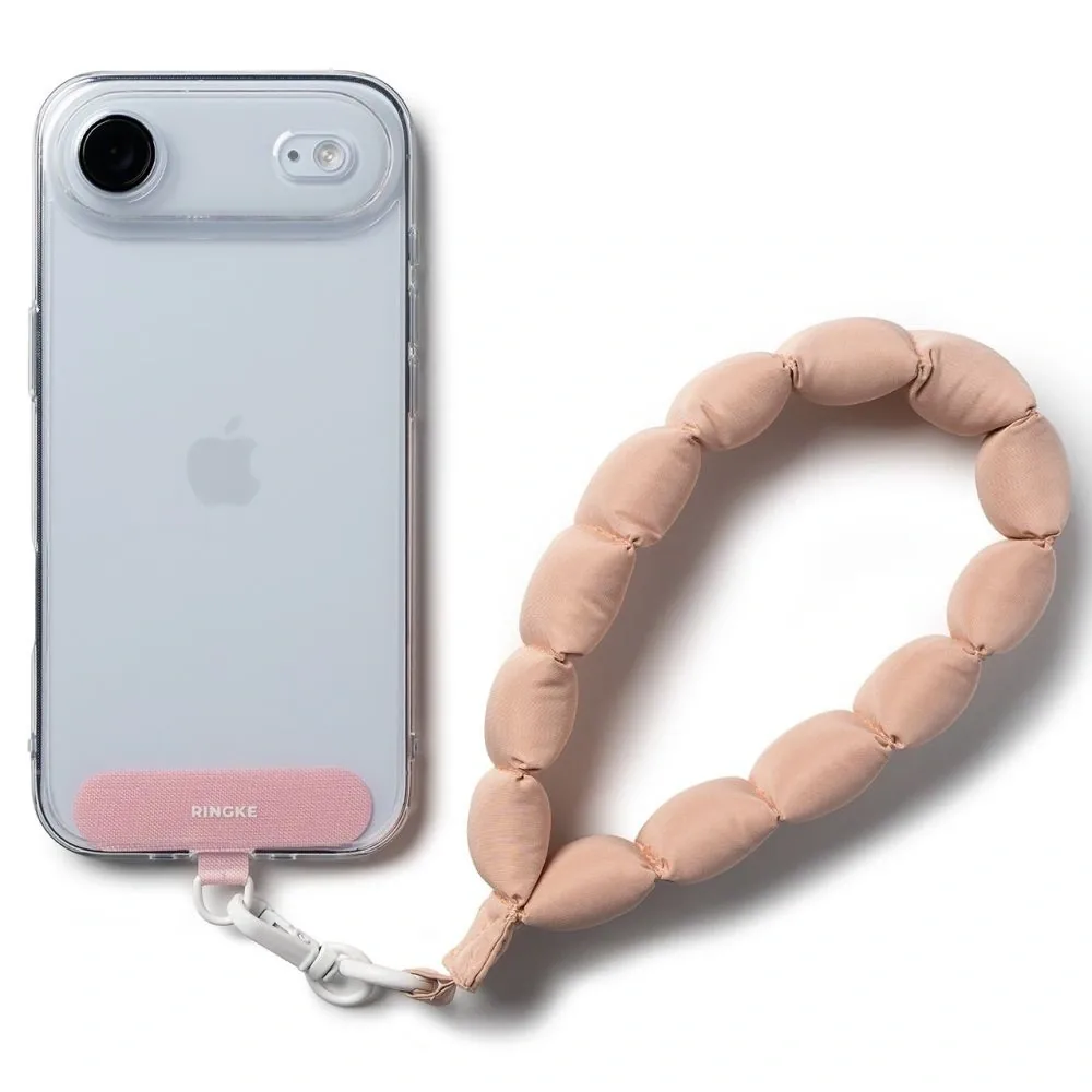 Šňůrka Rinkge Holder & Puffer Hand Strap Floral Pink