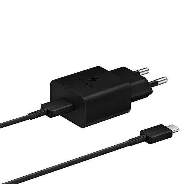 Síťová nabíječka Samsung EP-T1510XB 15W Fast Charge + USB-C cable black