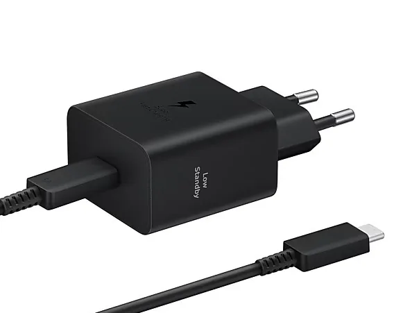 Síťová nabíječka Samsung EP-T4511XBEGEU  USB-C PD 45W + USB-C / USB-C cable 3A 1.8m Super Fast Charge black