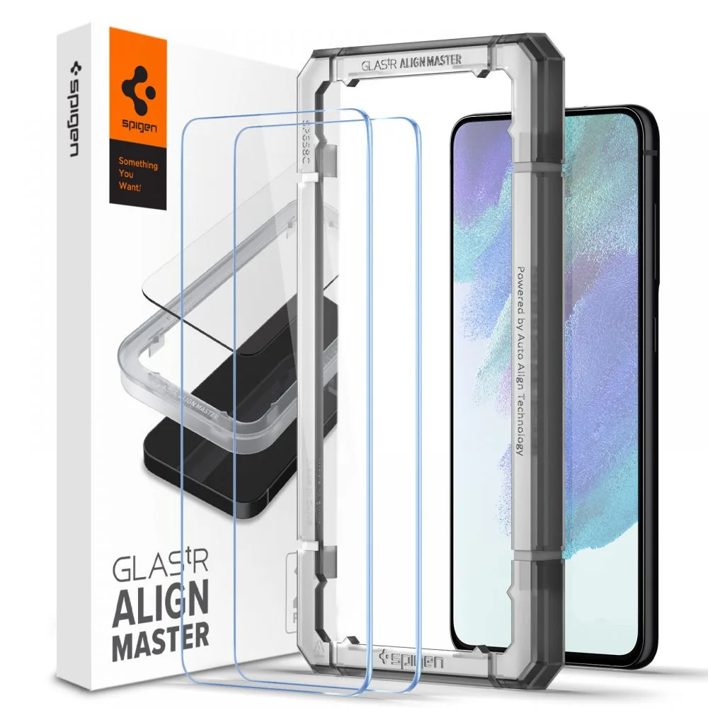 Kryt Spigen AlignMaster Glas.tr Samsung Galaxy S21 FE [2 PACK]