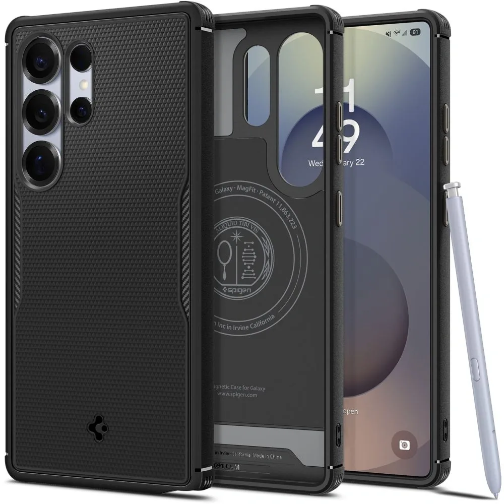 Kryt Spigen Core Armor Mag MagSafe Samsung Galaxy S25 Ultra Matte Black