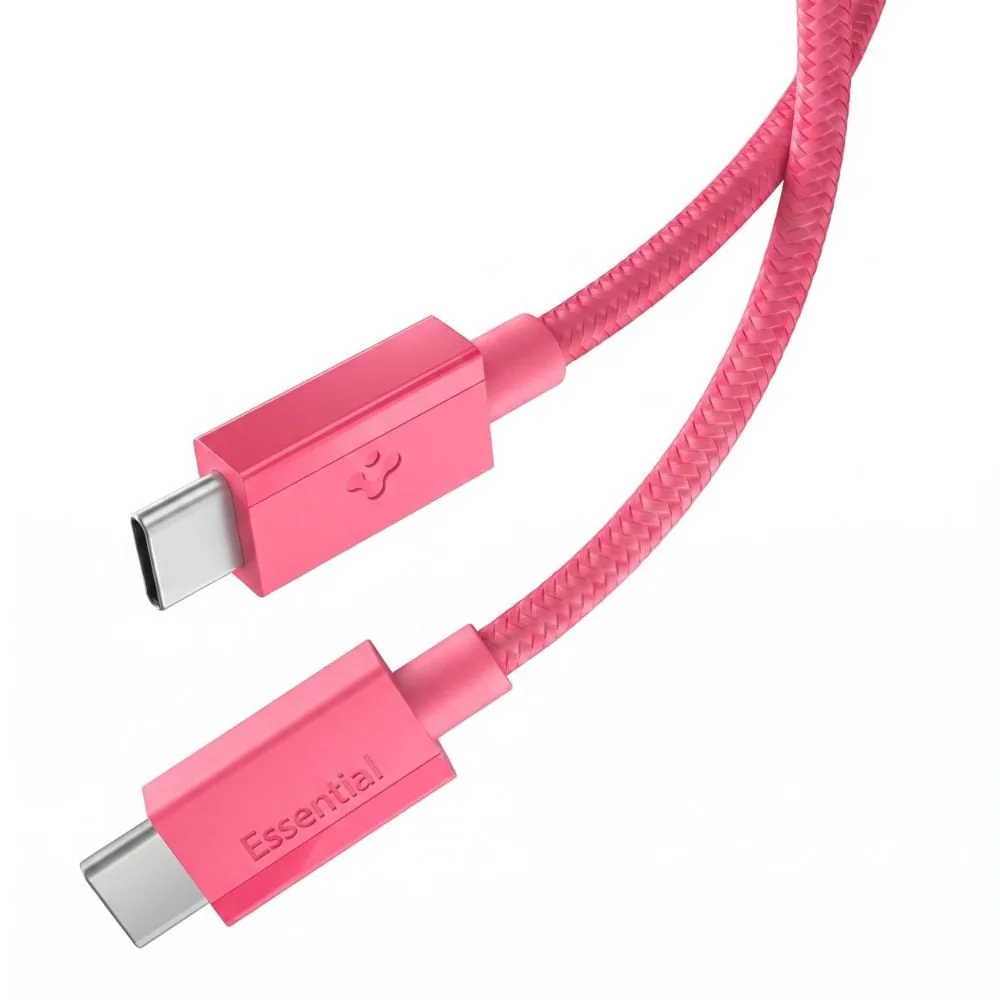 Spigen EB6010CC Essential USB-C / USB-C Cable 60W 100cm Pink