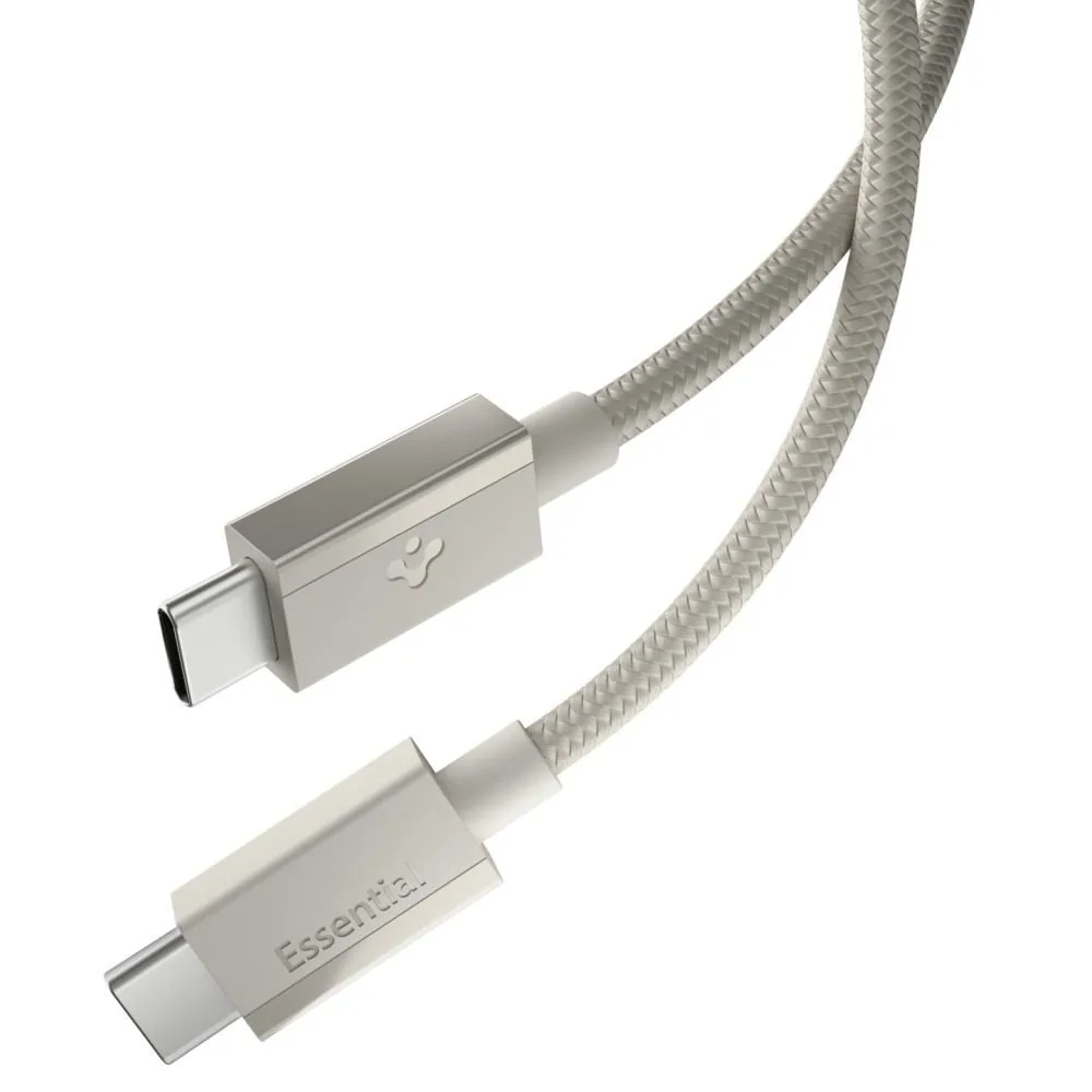 Spigen EB6015CC Essential USB-C / USB-C Cable 60W 150cm Natural Titanium