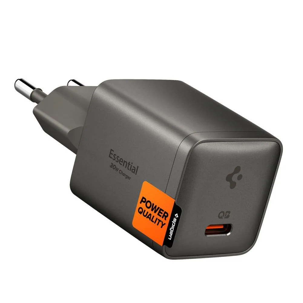 Síťová nabíječka Spigen EE301EU-GAN Essential USB-C Network Charger 30W Gunmetal