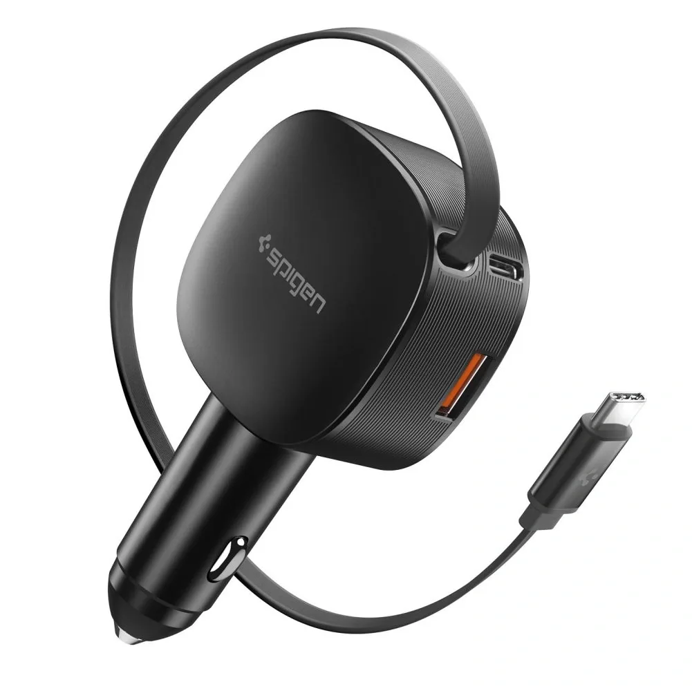 Kryt Spigen EV603VT Essentail Car Charger 60W Black