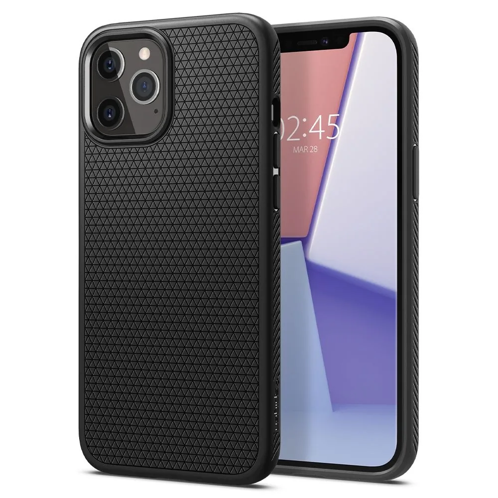 Kryt Spigen Liquid Air Apple iPhone 12/12 Pro Matte Black