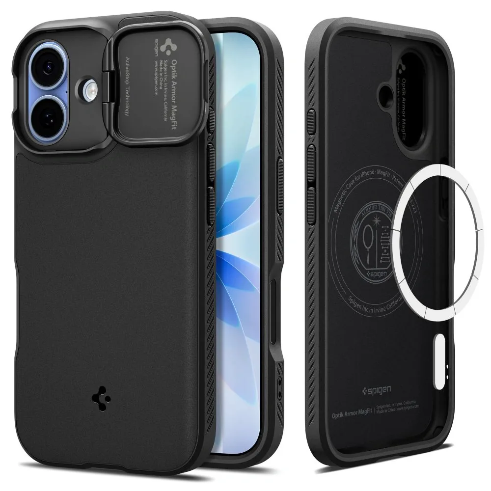 Kryt Spigen Optik Armor Mag MagSafe Apple iPhone 17 Black