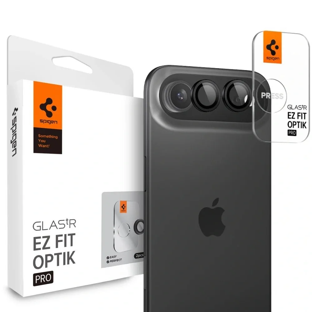 Kryt Spigen Optik Pro Glas.tr ez Fit Camera Protector Apple iPhone Air Black [2 PACK]