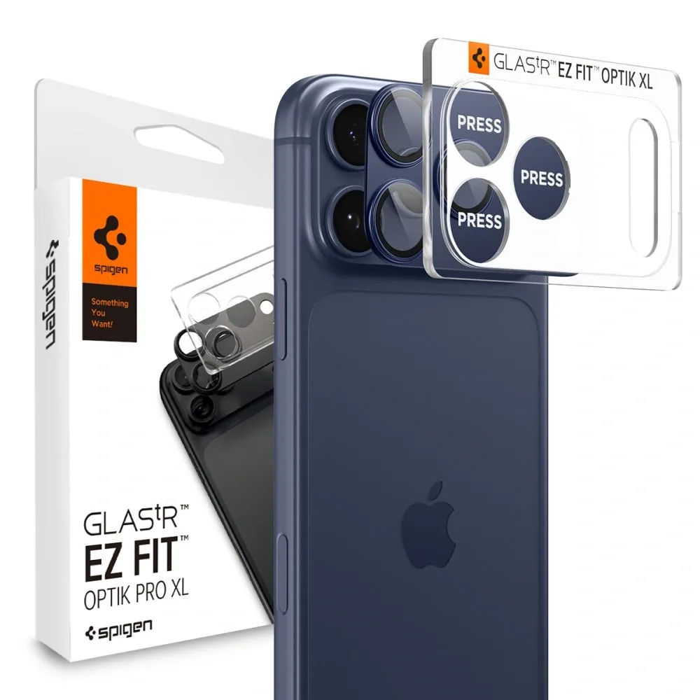 Kryt Spigen Optik Pro XL Glas.tr ez Fit Camera Protector Apple iPhone 17 Pro Blue