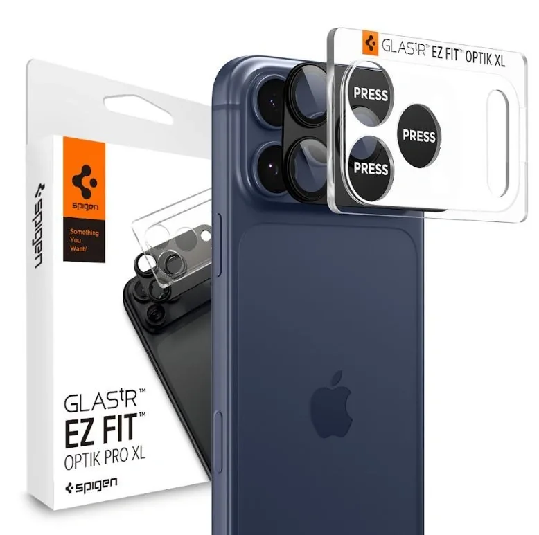 Kryt Spigen Optik Pro XL Glas.tr ez Fit Camera Protector Apple iPhone 17 Pro Max Black