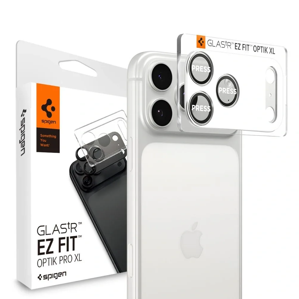 Kryt Spigen Optik Pro XL Glas.tr ez Fit Camera Protector Apple iPhone 17 Pro Max Silver