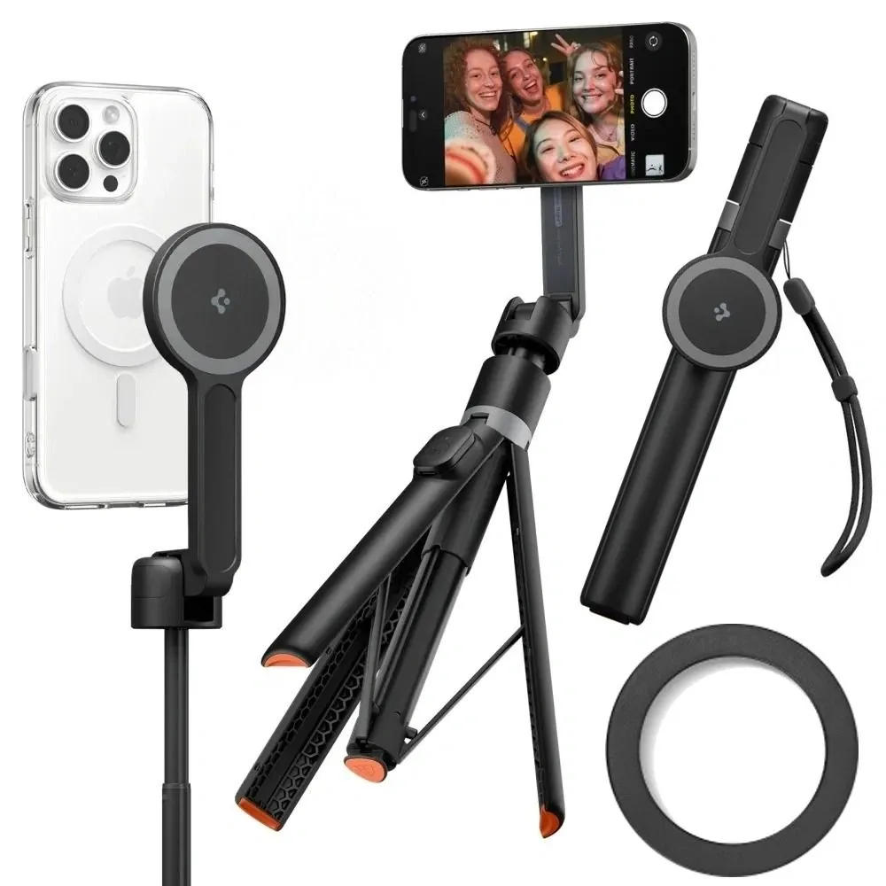 Kryt Spigen S581W MagSafe Bluetooth Selfie Stick Tripod Black