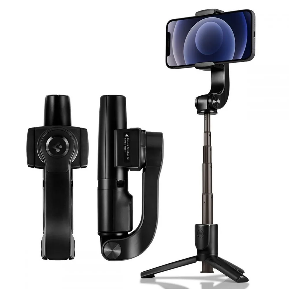 Selfie tyč Spigen S610W Gimbal Wireless Black