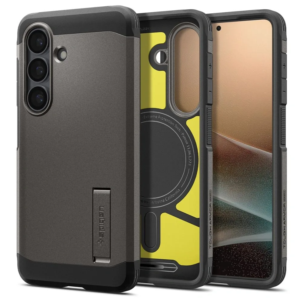 Kryt Spigen Tough Armor Mag MagSafe Samsung Galaxy S26 Gunmetal