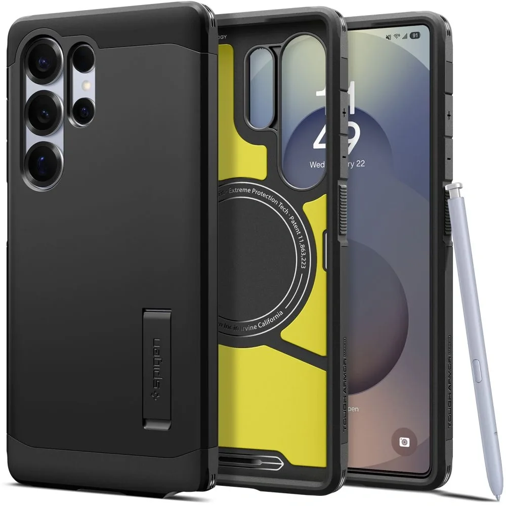 Kryt Spigen Tough Armor MagSafe Samsung Galaxy S25 Ultra Black