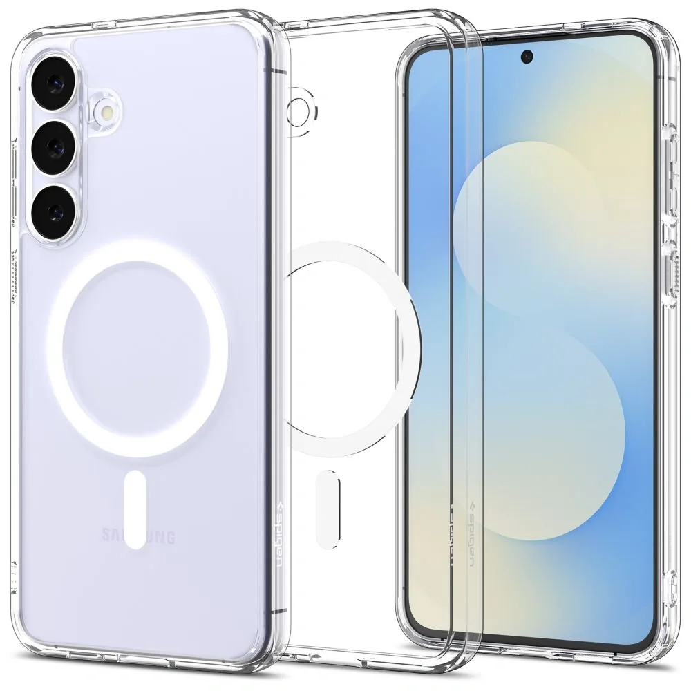 Kryt Spigen Ultra Hybrid Mag MagSafe Samsung Galaxy S25 FE Clear/white