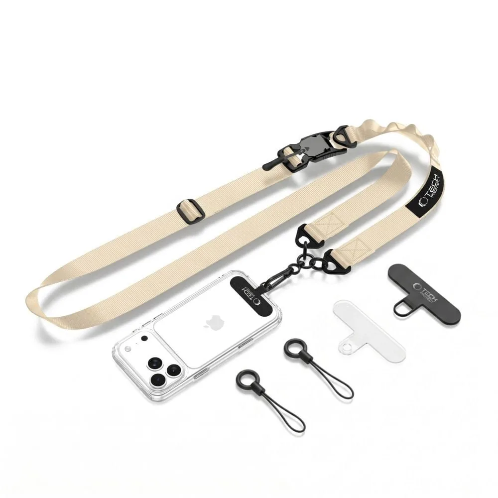 Šňůrka Tech-Protect C9S Rope Crossbody Sienna Beige
