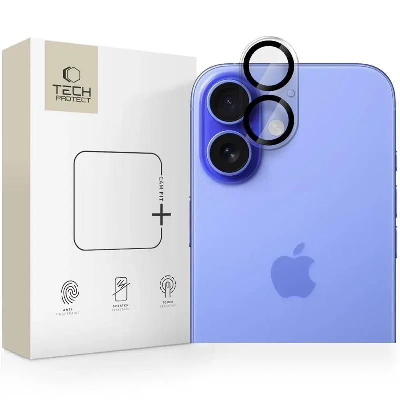 Kryt Tech-Protect Cam Fit+ Apple iPhone 16 / 16 Plus Clear