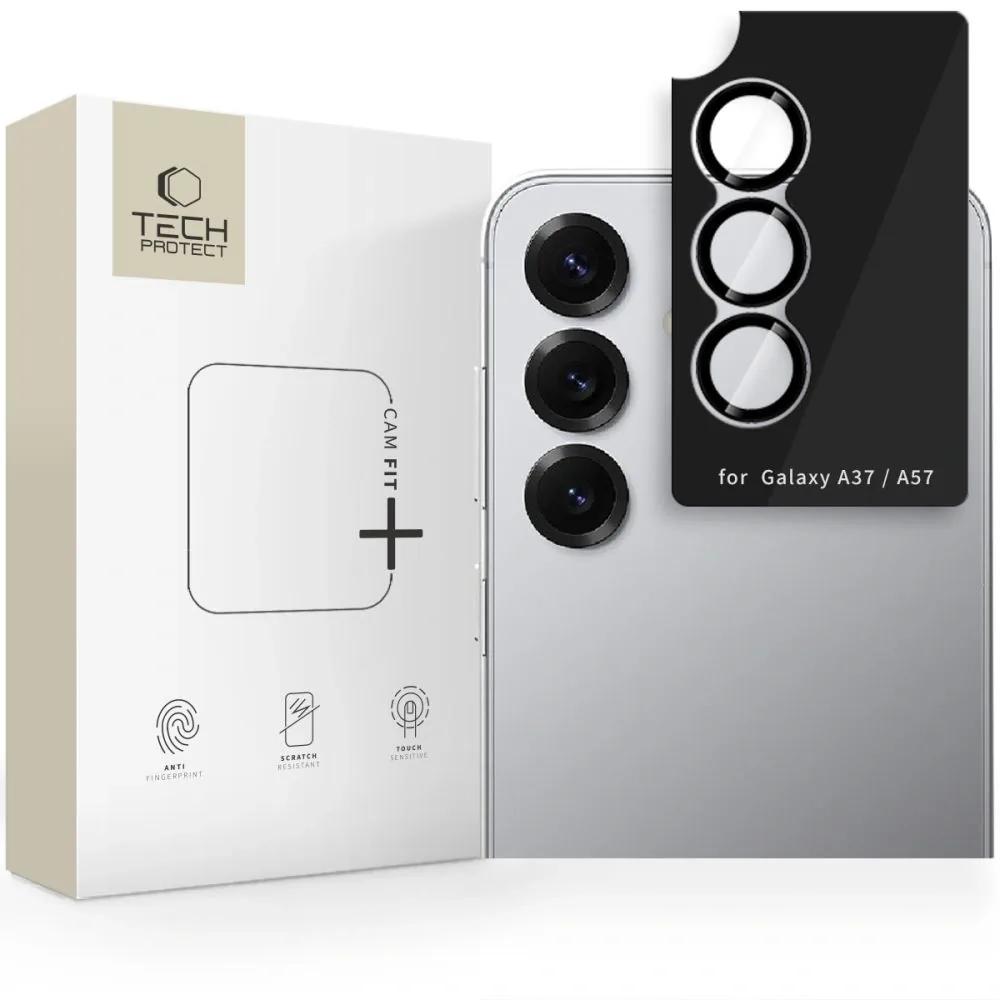 Kryt Tech-Protect Camring Fit+ Samsung Galaxy A37 / A57 5G Black