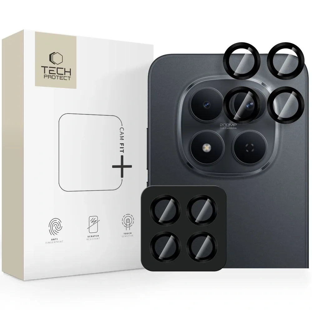 Kryt Tech Protect Camring Fit+ Xiaomi Redmi Note 15 Pro 5G / 15 Pro+ Plus 5G Black