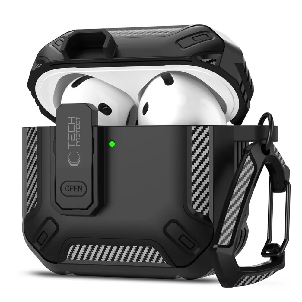 Kryt Tech-Protect Carbonox Apple AirPods 4 Black