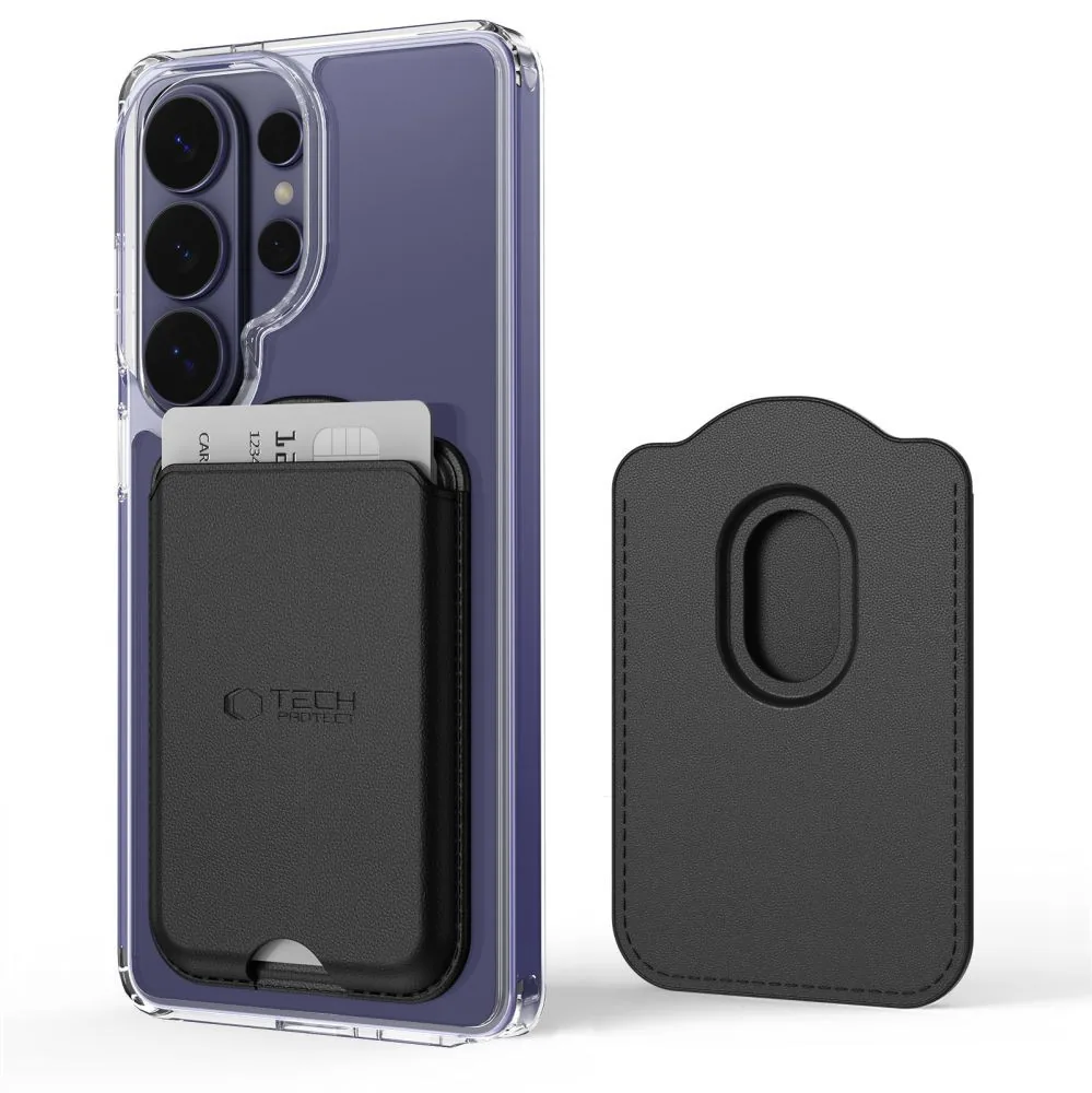 Knížkové pouzdro Tech-Protect CH02 MagWallet Magsafe Universal Magnetic Card Holder Black