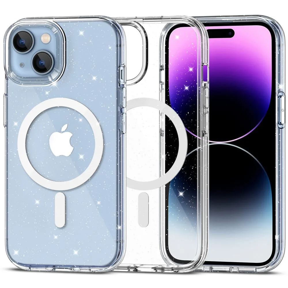 Kryt Tech-Protect Flexair Hybrid MagSafe Apple iPhone 15 Glitter Clear