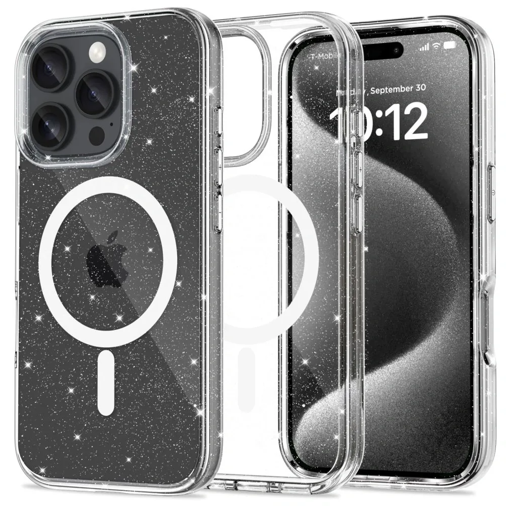 Kryt Tech-protect Flexair Hybrid MagSafe Apple iPhone 16 Pro Max Glitter Case