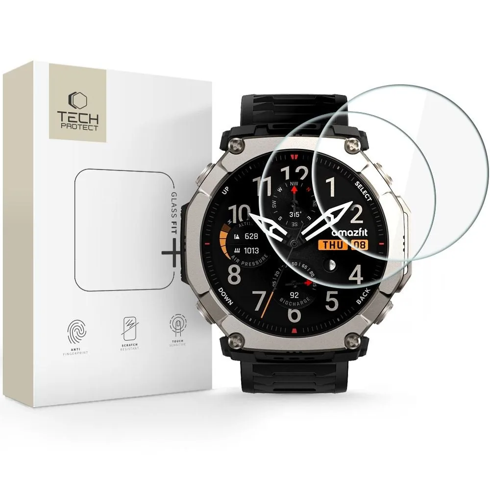 Kryt Tech-Protect Glass Fit+ Amazfit T-rex Ultra 2 Clear [2 PACK]